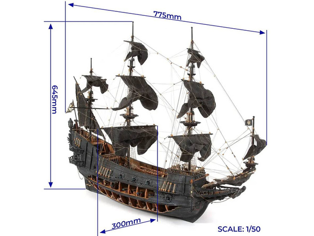 OCCRE Flying Dutchman 1:50 kit