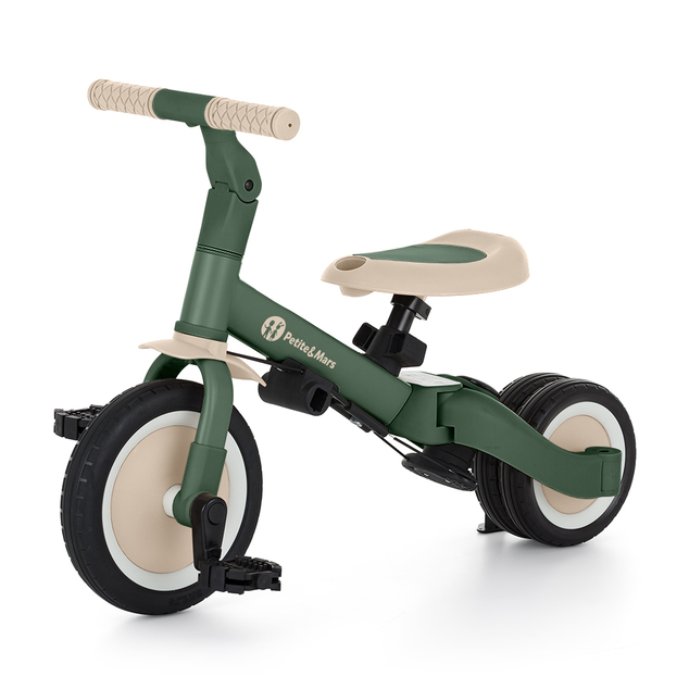 PETITE&amp;MARS Trojkolka multifunkčná 5v1 Turbo Misty Green