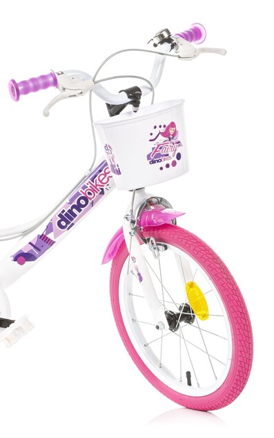 Dino Bikes - Detský bicykel 16" 164RSN-05FY - Fairy biely 2024