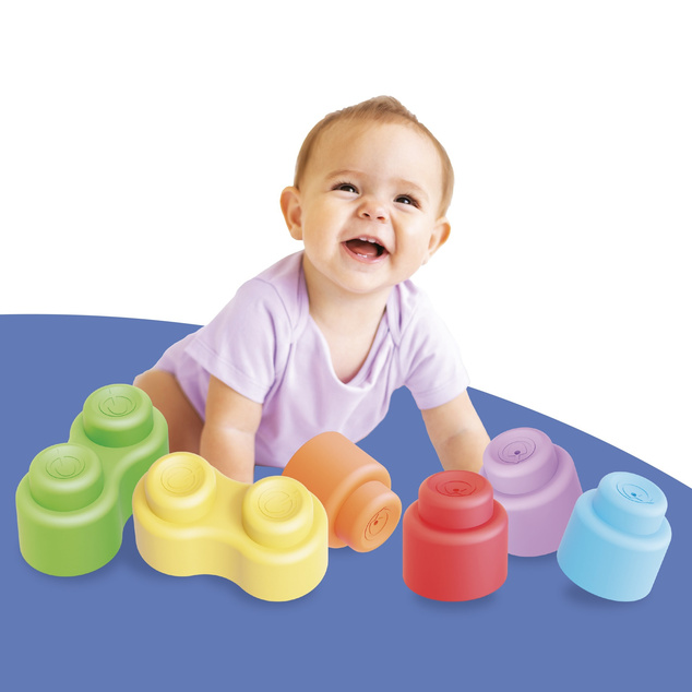 Quercetti Momy Soft Bag - cuburi moi - 28 buc