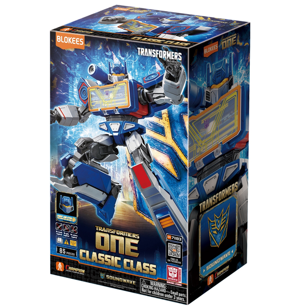 TRANSFORMERS BLOKEES Bausatz Classic Class 17 Sound Wave Movie 8