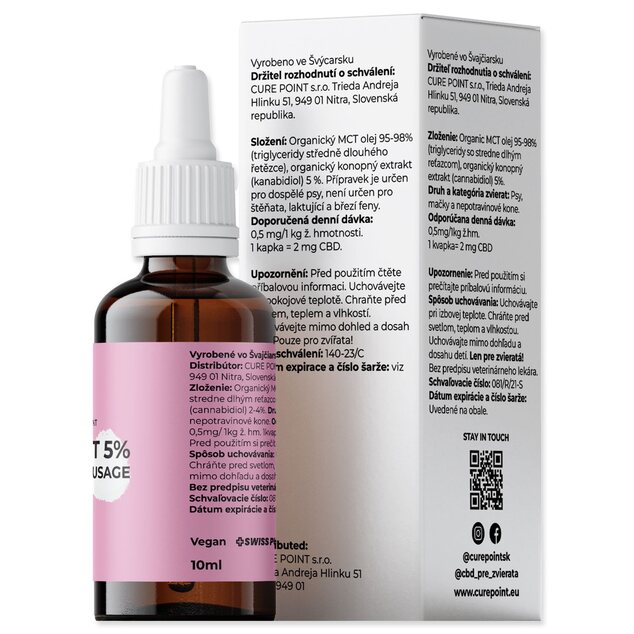 Olej CBD 5% príchuť klobása 10ml