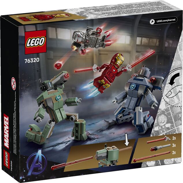 LEGO® Super Heroes 76320 Iron Man a War Machine vs. Hammerove Drony
