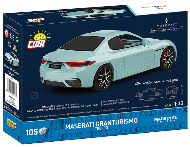 Cobi Maserati GranTurismo Trofeo, 1:35, 97 pzs