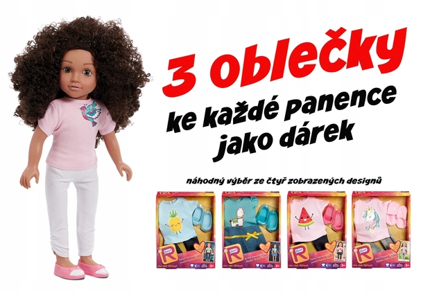 SET PROMOZIONALE - Bambola Mia + 3 tipi di abbigliamento GRATIS