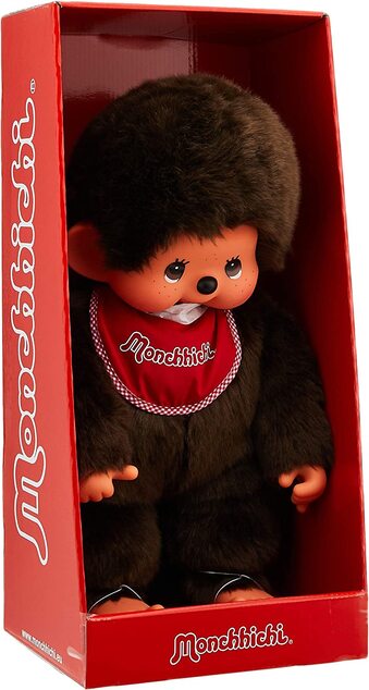 Monchhichi Mončiči Junge mit Lätzchen 45cm