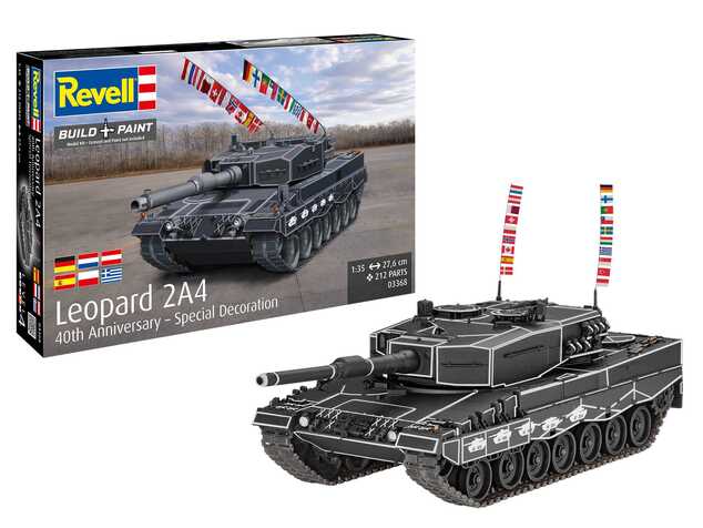 Plastic ModelKit tank 03368 - Leopard 2A4 - Decorazione Speciale 40º Anniversario (1:35)