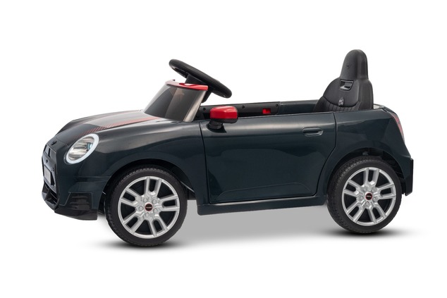 Elektrické autíčko BMW Mini Cooper 12V, čierne, USB Vstup s Bluetooth pripojením na MP3 Pr