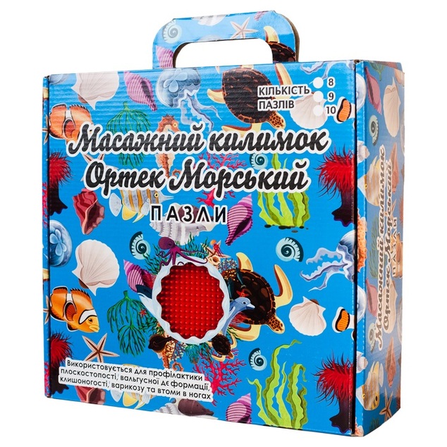 Ortek Masážna ortopedická podložka Ortek "Puzzle Morské" 9 modulov