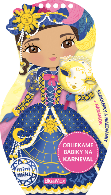 Obliekame bábiky na KARNEVAL – omaľovánky
