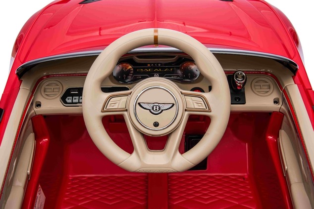 Elektrické autíčko Bentley Bacalar 12V, červené, Dvere otvárajúce sa nahor, 2.4 GHz diaľko