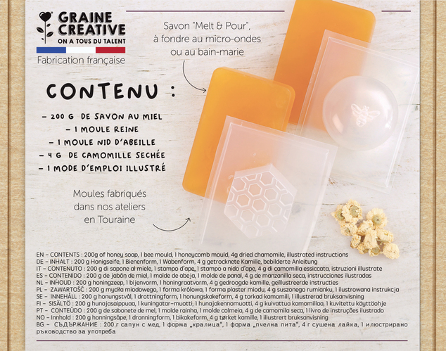 GRAINE CREATIVE Kreativni set za izdelavo medenih mil