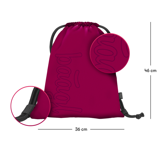 BAAGL SADA 3 Coolmate Ruby: Rucksack, Waschbeutel, Tasche