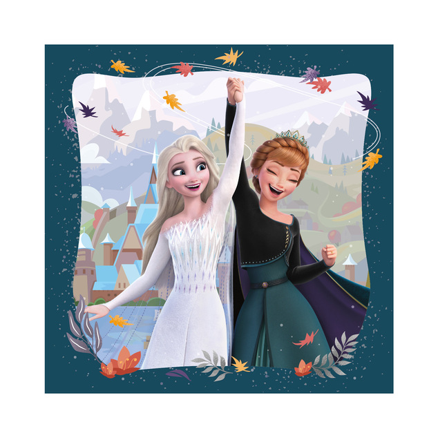 Puzzle Frozen: Radostná jeseň 3x55 dielikov