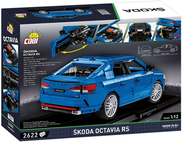 Cobi Škoda Octavia IV RS, 1:12, 2520 k, EXECUTIVE EDITION