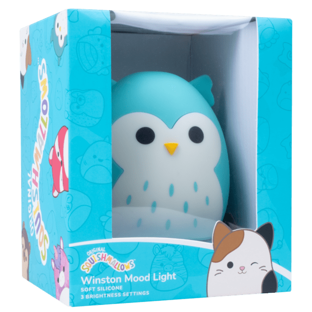 Squishmallows FIZZ Dekoratívne osvetlenie - Sova Winston
