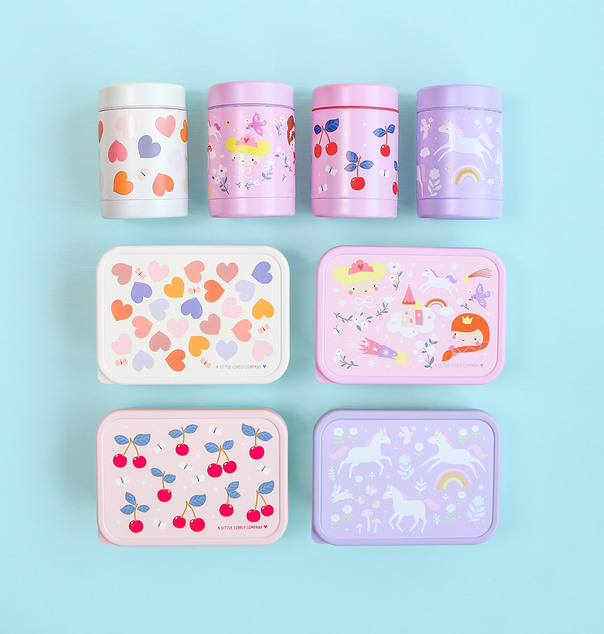 A Little Lovely Company – boîte à déjeuner en acier inoxydable avec couvercle en plastique – licorne