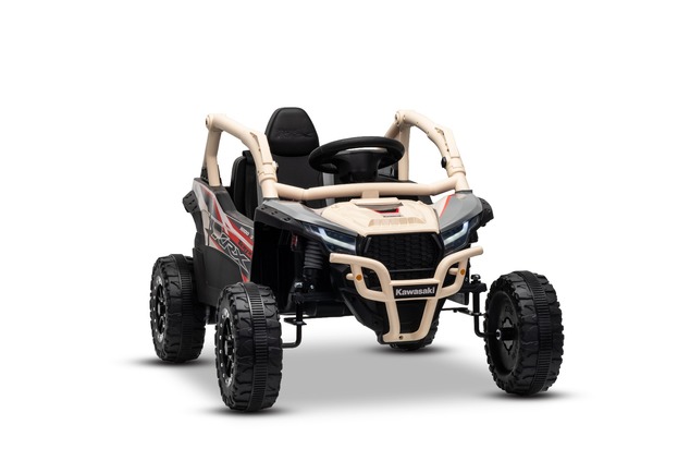 Elektrické autíčko Kawasaki TERYX KRX 1000 12V, khaki, jednomiestne, odpružená zadná nápra