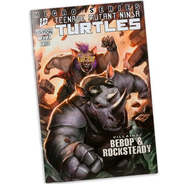 McFarlane figura képregénnyel Teenage Mutant Ninja Turtles Bebop 5in Action