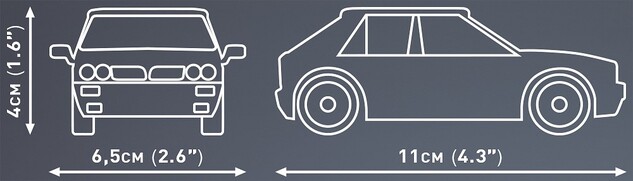 Cobi Lancia Delta HF Integrale Evo, 1:35, 61 k