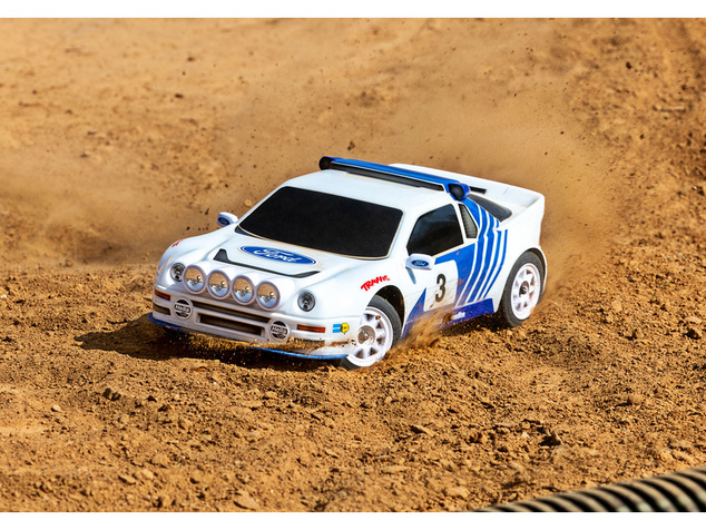 Traxxas Mini Rally Ford RS200 1:12 4WD VXL RTR šedý