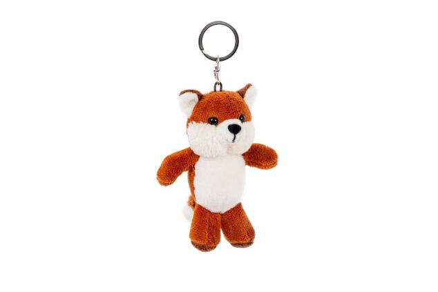Volpe peluche portachiavi