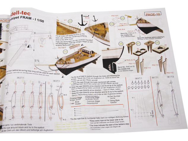 Modell-Tec Fram I. výskumná polárna loď 1:50 kit