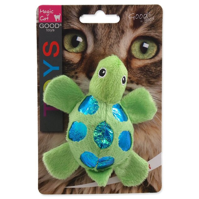 Hračka Magic Cat korytnačka plyš s catnipom mix 11cm