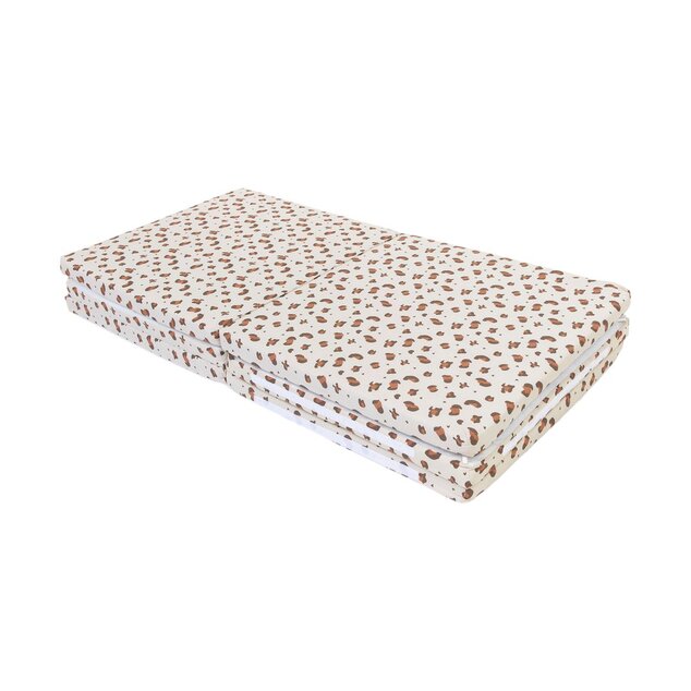 Tappetino da gioco pieghevole imbottito per bambini 5 in 1, Leopardo