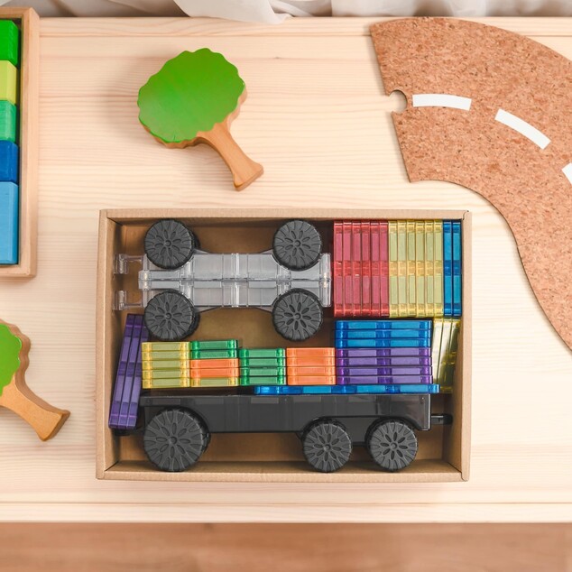 CONNETIX® Rainbow Transport Pack magnetisches Bausteinset 50 Stück