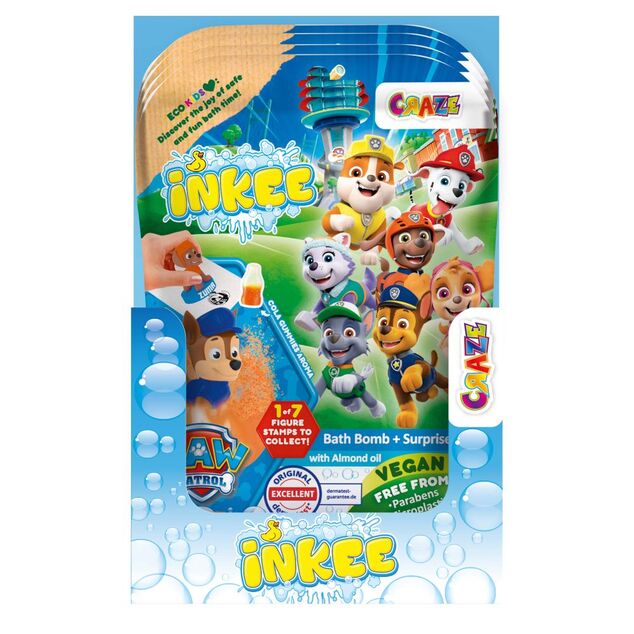 INKEE - Šumivá bomba do kúpeľa s prekvapením - Paw Patrol