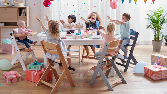 KINDERKRAFT SELECT Sedia da pranzo Enock Nero, Premium