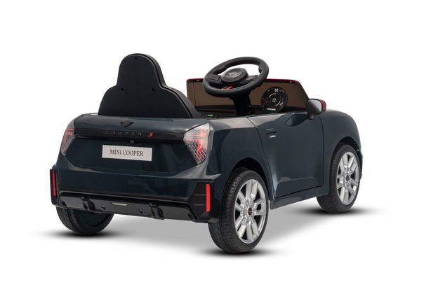 Elektrické autíčko BMW Mini Cooper 12V, čierne, USB Vstup s Bluetooth pripojením na MP3 Pr