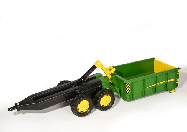 Rollytoys Vlečka za traktor John Deere vyklápacia zelená