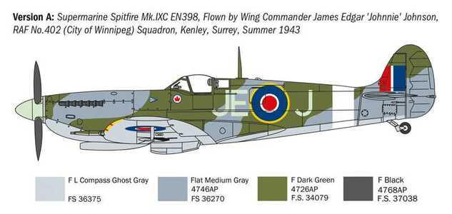 Modellbausatz Flugzeug 1482 - Spitfire Mk.V / Mk.IX Aces (1:72)
