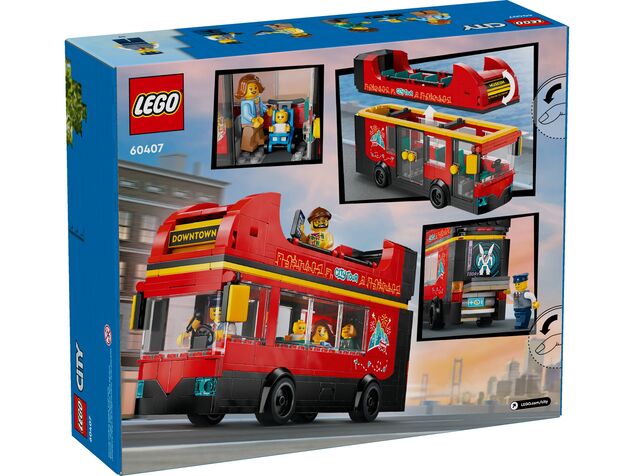 LEGO® City 60407 Červený dvojposchodový vyhliadkový autobus