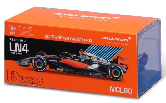 Bburago 1:24 RACE Formula F1 - McLaren F1 Team MCL38 (2024) #81 (Oscar Piastr) - Tvrda kutija