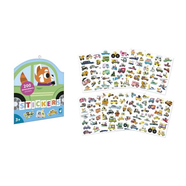 Janod Stickers Samolepky Dopravné prostiedky 200 ks