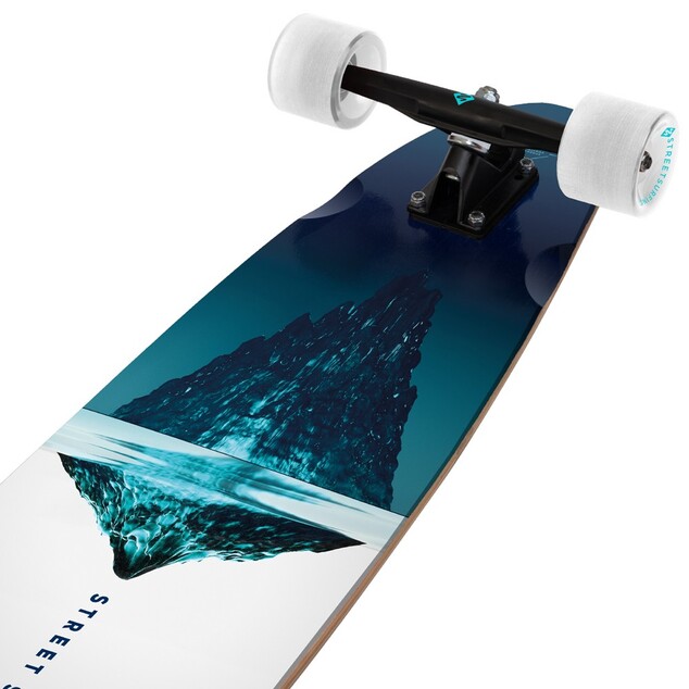 Longboard Street Surfing CUT KICKTAIL 36” Iceberg