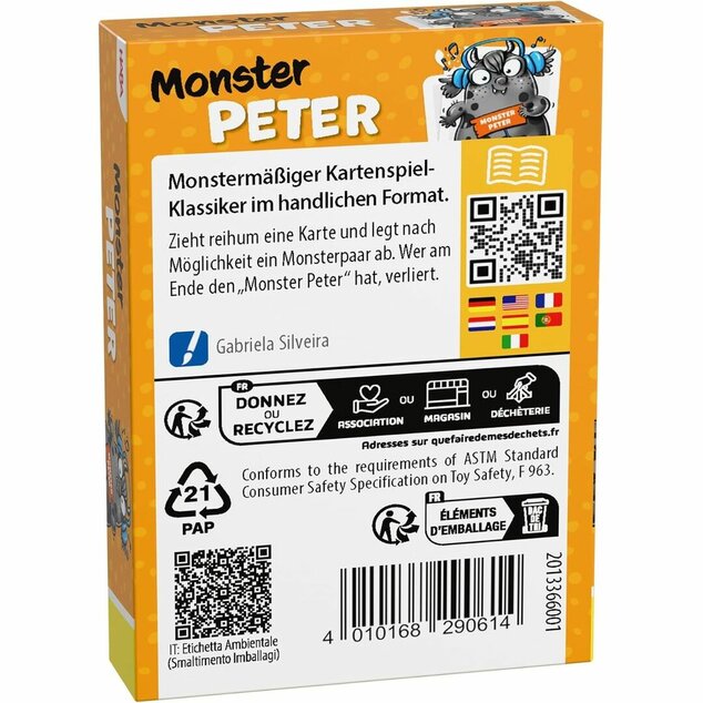 Haba Mini jeu de cartes Pierre Noir Monstre