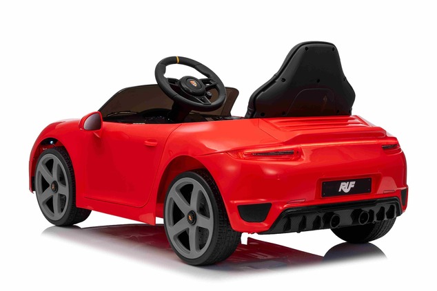 Elektrické autíčko RUF GT 12V, červené, Otváracie dvere, 2.4 GHz diaľkové ovládanie, LED s