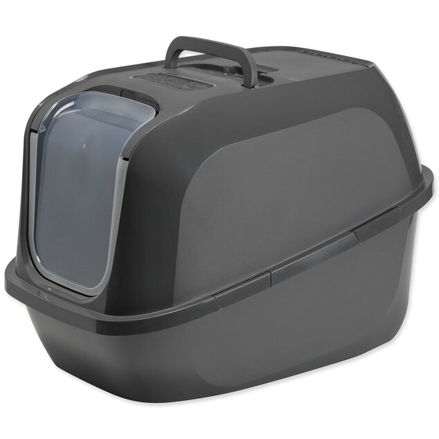 Toaleta Moderna Mega Deluxe 65,8x48,6x45,8 tmavo šedá