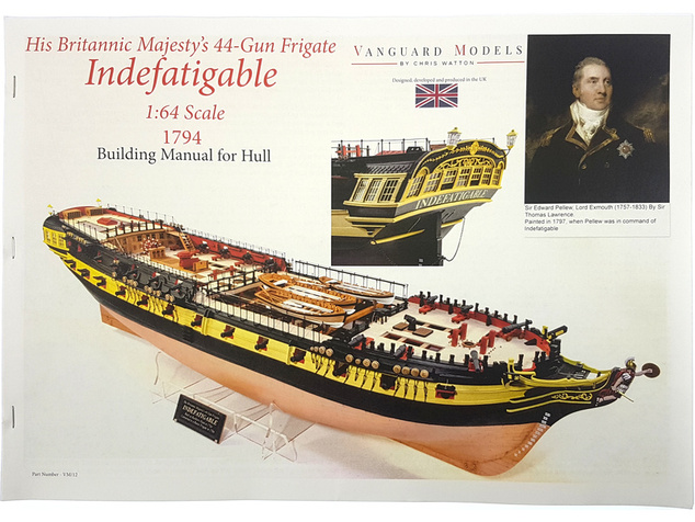 Vanguard Models HMS Indefatigable 1794 1:64 kit