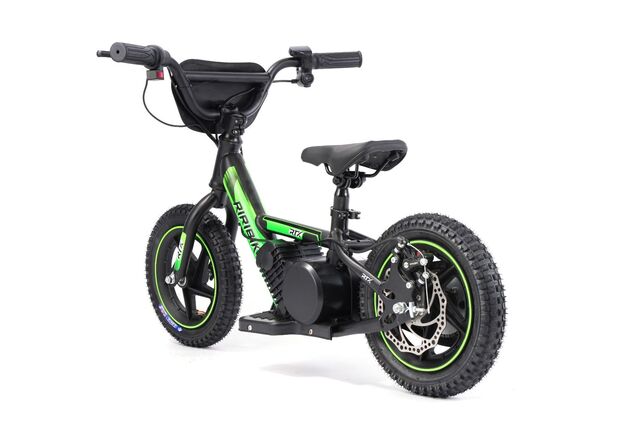 Detské elektrické odrážadlo RIRIBIKE RTX3 24V (12”), zelené, Lítiová batéria, 100W motor