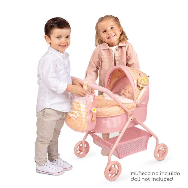 DeCuevas 86070 Il mio primo passeggino per bambole con borsa Honey 2026 – 56 cm