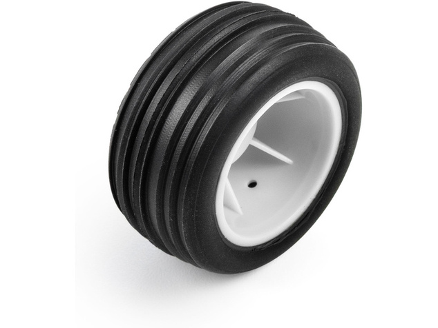 Pro-Line ruota con pneumatico Edge anteriore / Step Pin posteriore, disco bianco, Hex 7mm (4): Losi 