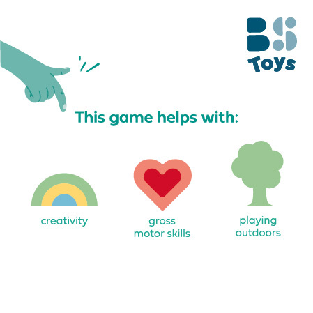 BS Toys Jeux de craie sur trottoir