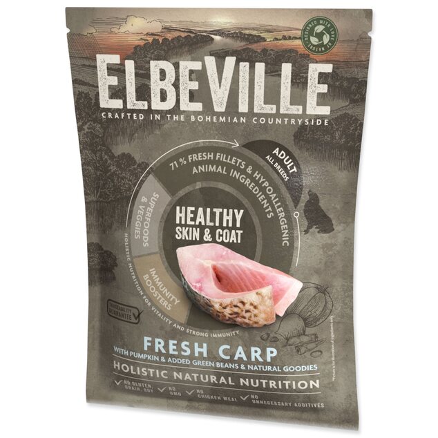 Vzorka ELBEVILLE Adult All Breeds Fresh Carp Healthy Skin &amp; Coat 100g