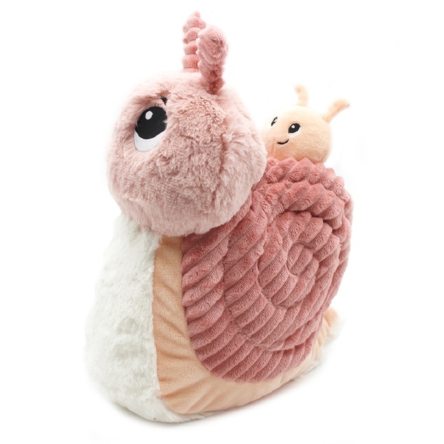 Ptipotos Plüschschnecke Speedou rosa - Mama mit Baby