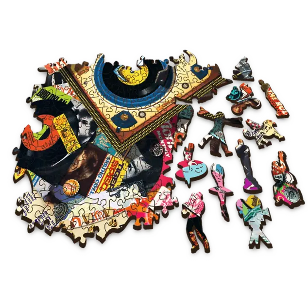 Trefl Drevené puzzle 501 - Vo svete hudby